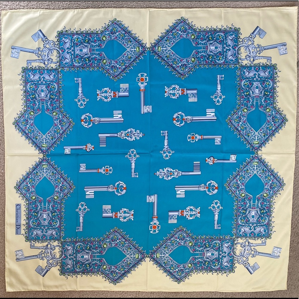 Christian Dior 100%silk scarf